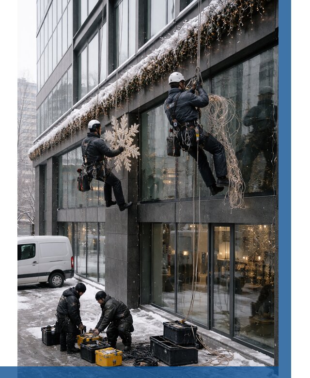 Демонтаж новогоднего оформления в Димитровграде от 5667 р. | ВЫСОТНИК-Дмт