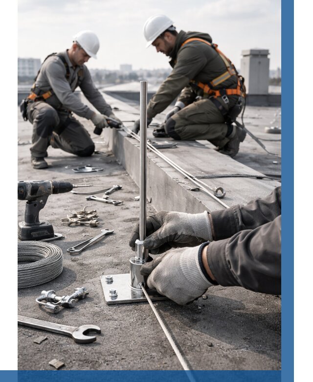 Монтаж молниезащиты на кровле в Димитровграде цена от 25758 р. | ВЫСОТНИК-Дмт