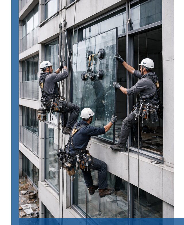 Фасадное остекление и монтаж витражей зданий в Димитровграде под ключ
