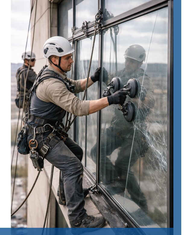 Замена стекла в витраже в Димитровграде под ключ от 8758 р. | ВЫСОТНИК-Дмт