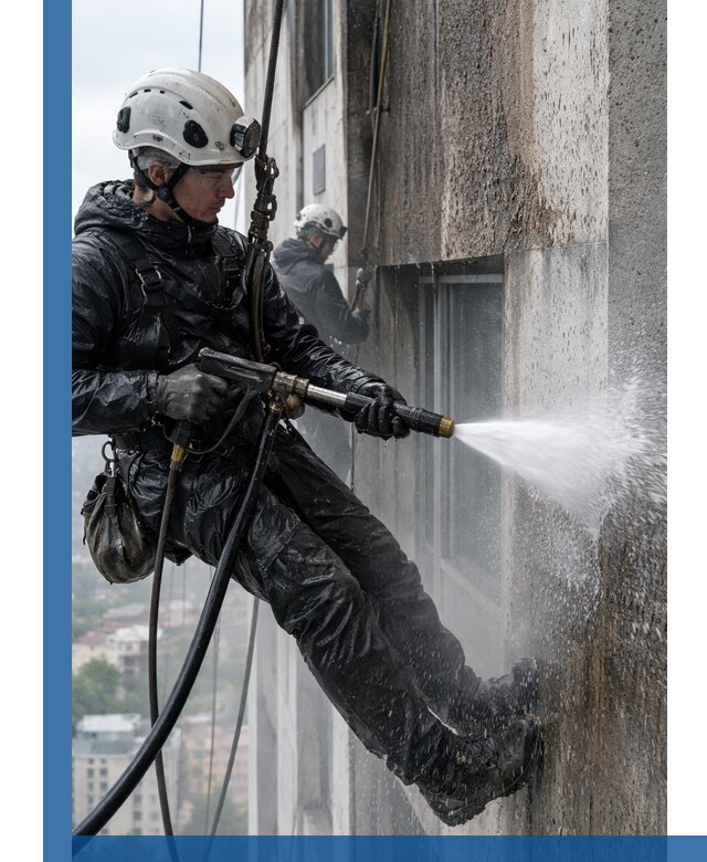 Гидроструйная очистка фасадов и конструкций в Димитровграде