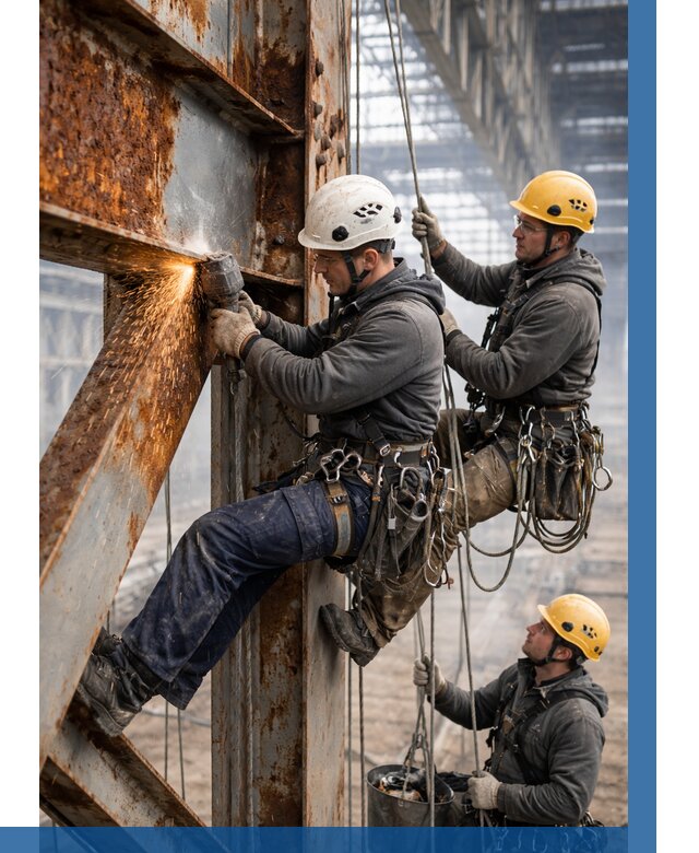 Зачистка металла от ржавчины в Димитровграде от 361 р. | ВЫСОТНИК-Дмт