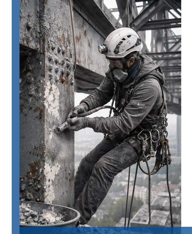 Удаление старой краски с металлических конструкций в Димитровграде