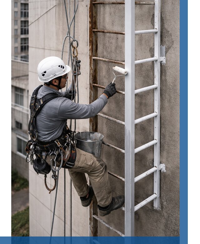 Покраска пожарных лестниц в Димитровграде от 4636 р. | ВЫСОТНИК-Дмт