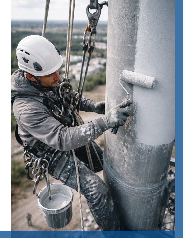 Покраска мачт связи под ключ в Димитровграде от 876 р. | ВЫСОТНИК-Дмт