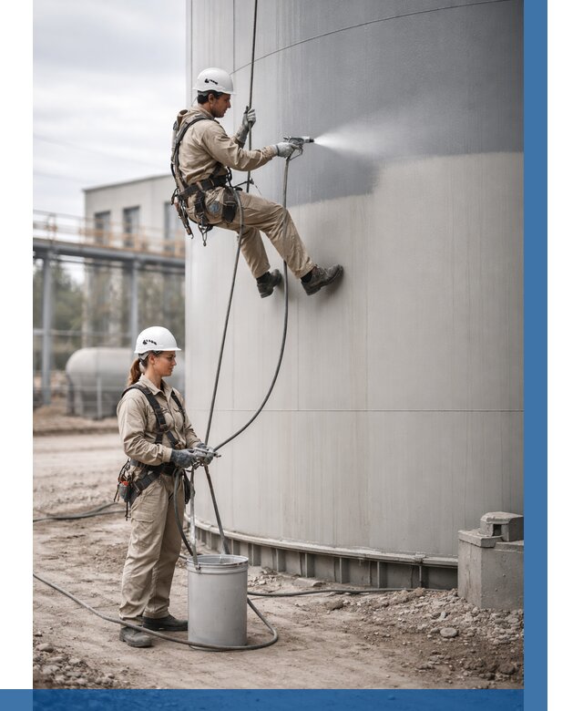 Покраска резервуаров в Димитровграде от 1236 р. | ВЫСОТНИК-Дмт — заказать