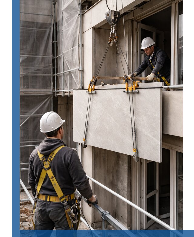 Подъем керамогранита на этаж в Димитровграде грузчиками и техникой