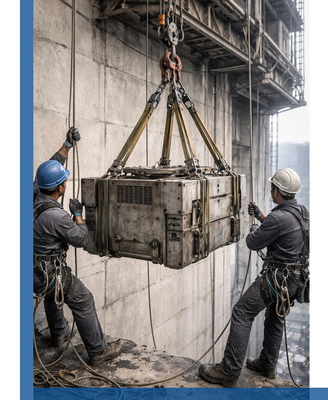 Такелажные работы на высоте, подъем и монтаж грузов в Димитровграде