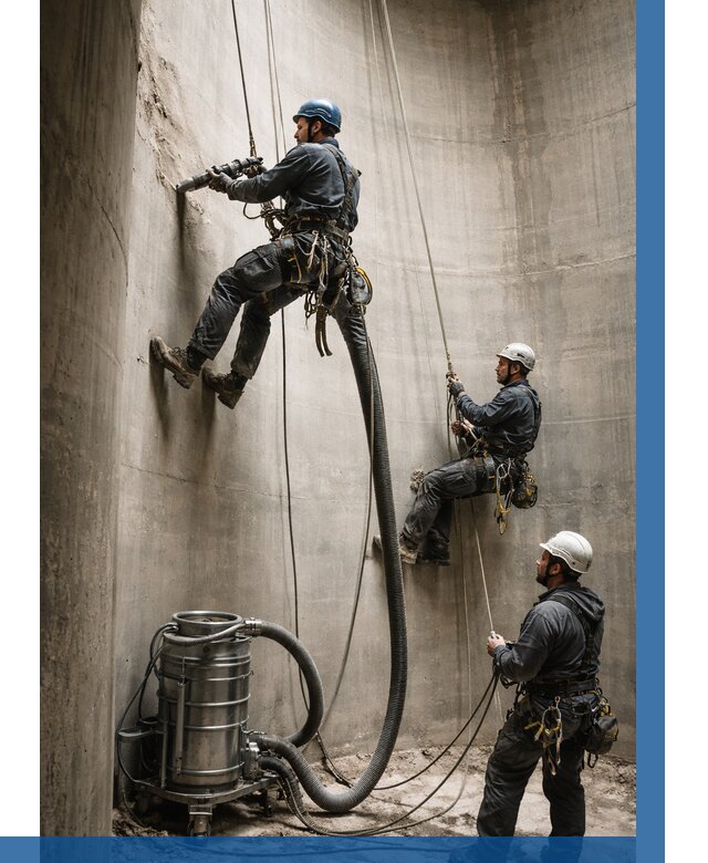 Зачистка силосов в Димитровграде от 4636 р. Договор и смета ВЫСОТНИК-Дмт