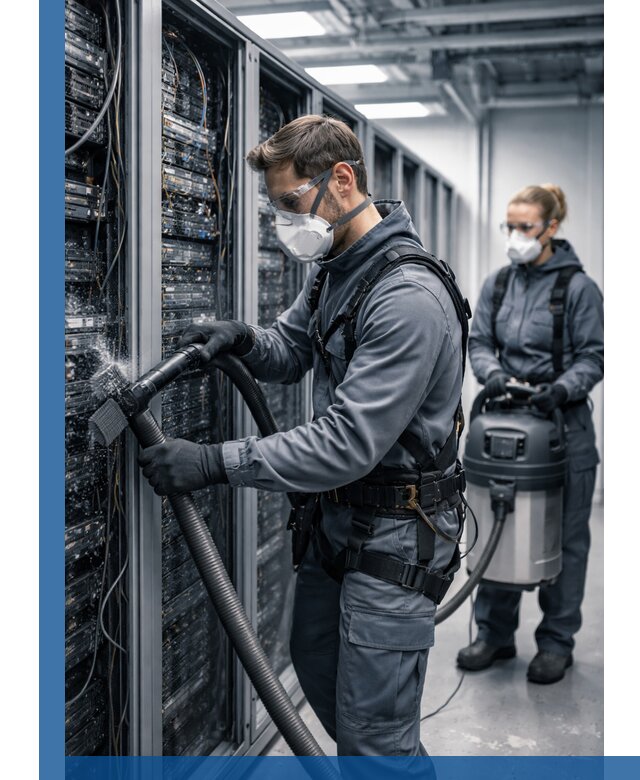 Обеспыливание серверной комнаты в Димитровграде, профессиональная очистка