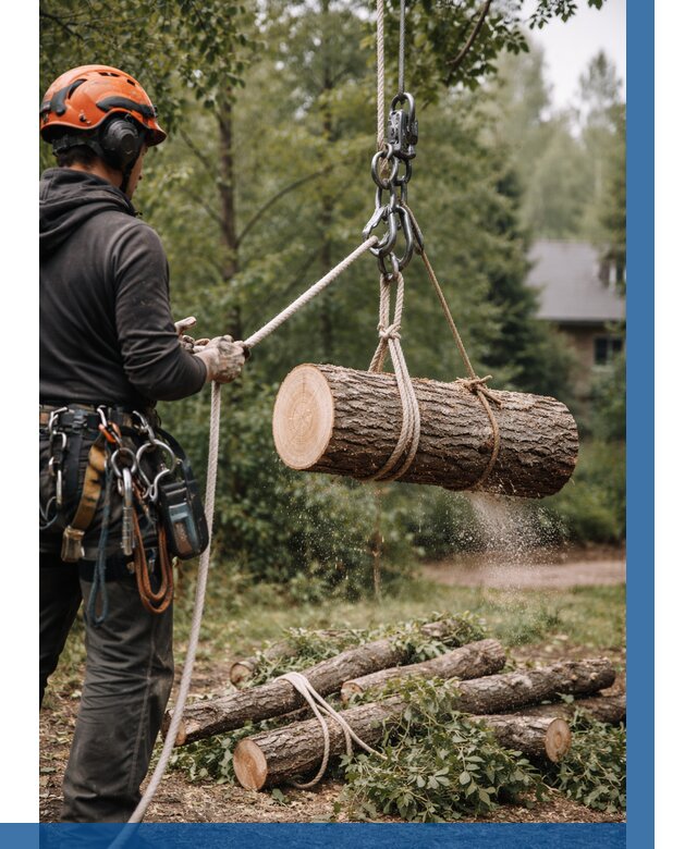 Валка деревьев частями в Димитровграде от 7727 р. | ВЫСОТНИК-Дмт
