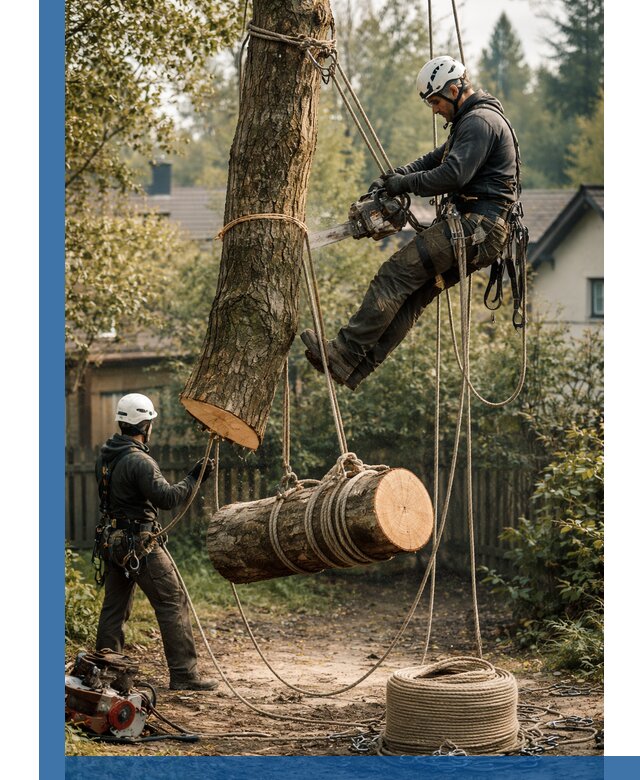 Валка деревьев частями в Димитровграде, безопасно и аккуратно