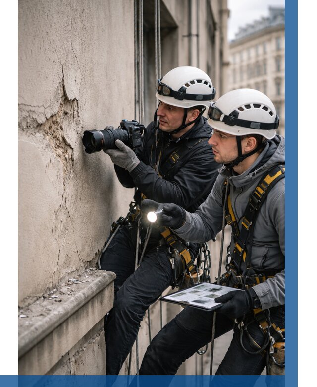 Фотофиксация дефектов фасада в Димитровграде от 4636 р. | ВЫСОТНИК-Дмт