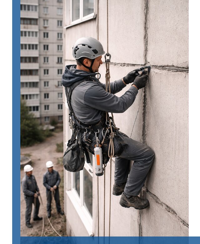 Обследование межпанельных швов и герметизация в Димитровграде